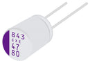 PANASONIC 100SXE27MX+S Polymer Aluminium Electrolytic Capacitor, 27 &micro;F, 100 V, 0.04 ohm, 1000 hours @ 125&deg;C, &plusmn; 20%