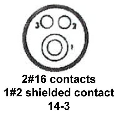 CINCH CONNECTIVITY SOLUTIONS BACC63CB14-3S6H Circular Connector, BACC Series, MIL-DTL-26500 Series, Straight Plug, 3 Contacts