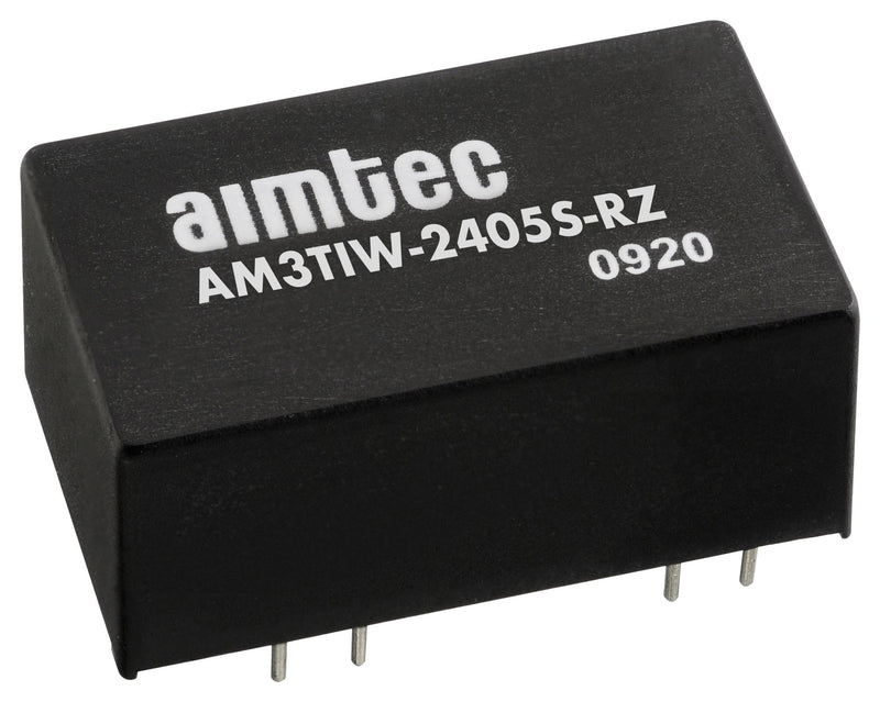 Aimtec AM3TIW-2405S-RZ AM3TIW-2405S-RZ Isolated Through Hole DC/DC Converter ITE 4:1 3 W 1 Output 5 V 600 mA