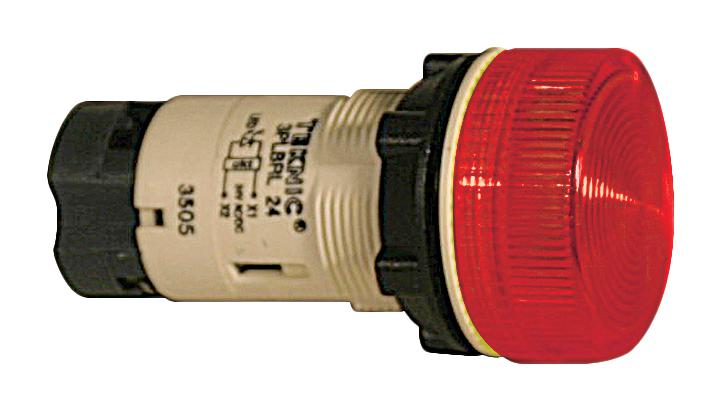 ALTECH 3PLBR4L-110 PILOT LIGHT, LED, RED, 22MM, 110VAC