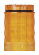 WERMA 63431075 Visual Signal Indicator, TwinLIGHT, LED, Yellow, Continuous, Flashing, 24VDC, 24VAC, IP66, 40mm Dia.