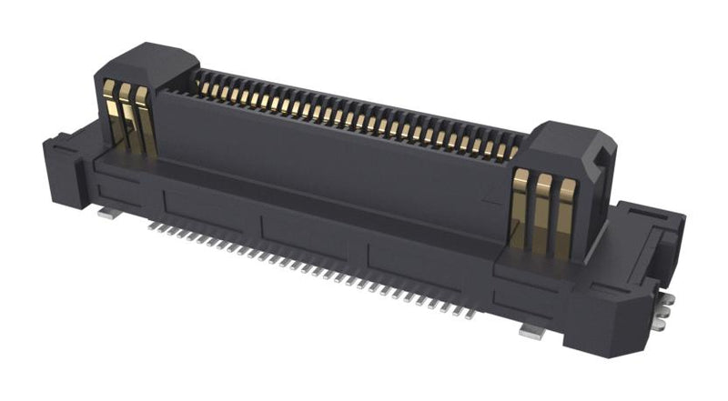 AMPHENOL COMMUNICATIONS SOLUTIONS B324-1B7L1-112A0-E100 Mezzanine Connector, Plug, 0.5 mm, 2 Rows, 100 Contacts, Surface Mount Straight, Copper Alloy