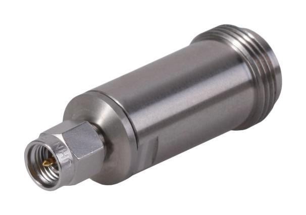 HUBER+SUHNER 33"PC35-N-50-1/1--"UE RF / Coaxial Adapter, 3.5mm Coaxial, Plug, N, Jack, Straight Adapter, 50 ohm
