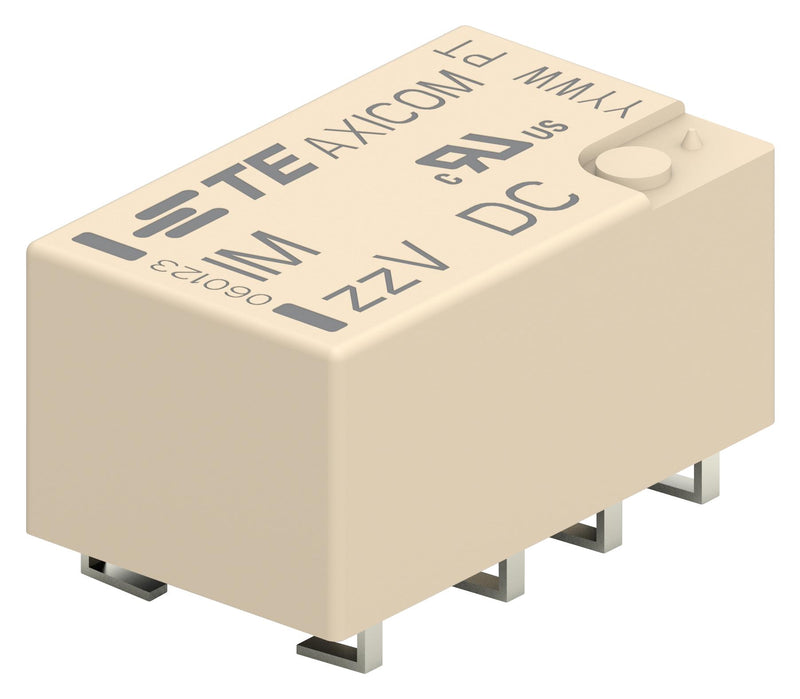 AXICOM - TE CONNECTIVITY IM43JR Signal Relay, 5 VDC, DPDT, 2 A, IM, SMD, Latching Single Coil