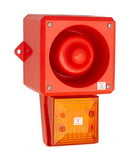 CLIFFORD AND SNELL 245304 Audio/Visual Signal Device, Flashing, Amber, 112 dBA, 230 VAC, Cable, Yodalight YL50 Hi Vis Series