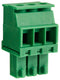 Camdenboss CTBP92VD/3S CTBP92VD/3S Pluggable Terminal Block 3.5 mm 3 Ways 28AWG to 16AWG 1 mm&Acirc;&sup2; Clamp 8 A