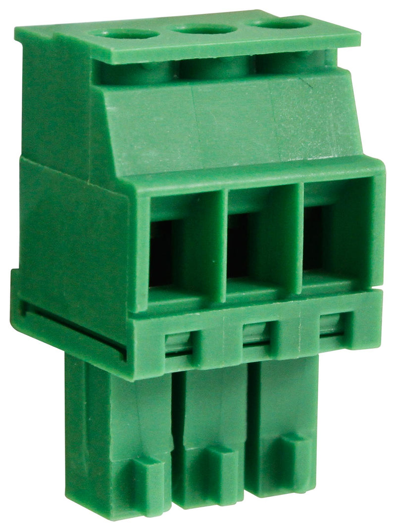 Camdenboss CTBP92VD/3S CTBP92VD/3S Pluggable Terminal Block 3.5 mm 3 Ways 28AWG to 16AWG 1 mm&Acirc;&sup2; Clamp 8 A
