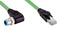 SICK YN2D24-050PN1MRJA4 Sensor Cable, D Coded, Green, 90&deg; M12 Plug, RJ45 Plug, 4 Positions, 5 m, 16.4 ft