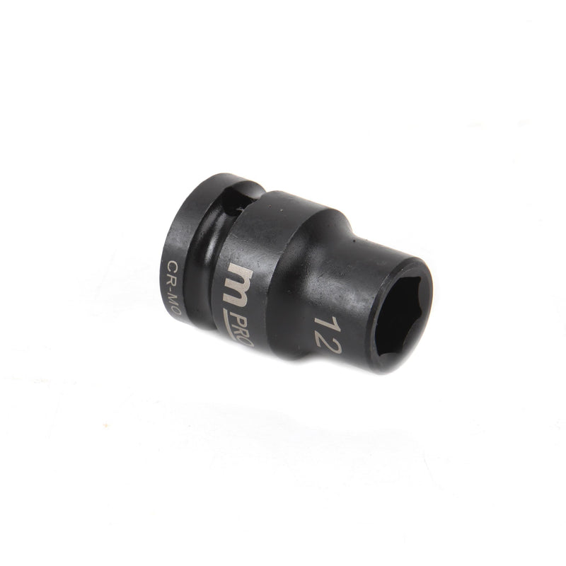 MULTICOMP PRO MP12-CRMO12 Socket, Hex, 12 mm x 38 mm, 1/2" Drive Size, Chromium Molybdenum Steel, DIN3121, Auto Repair