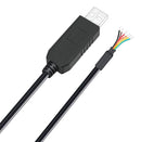 MULTICOMP PRO MP015237 Cable, USB Type A to Free End, FT232R, 1.8m Length