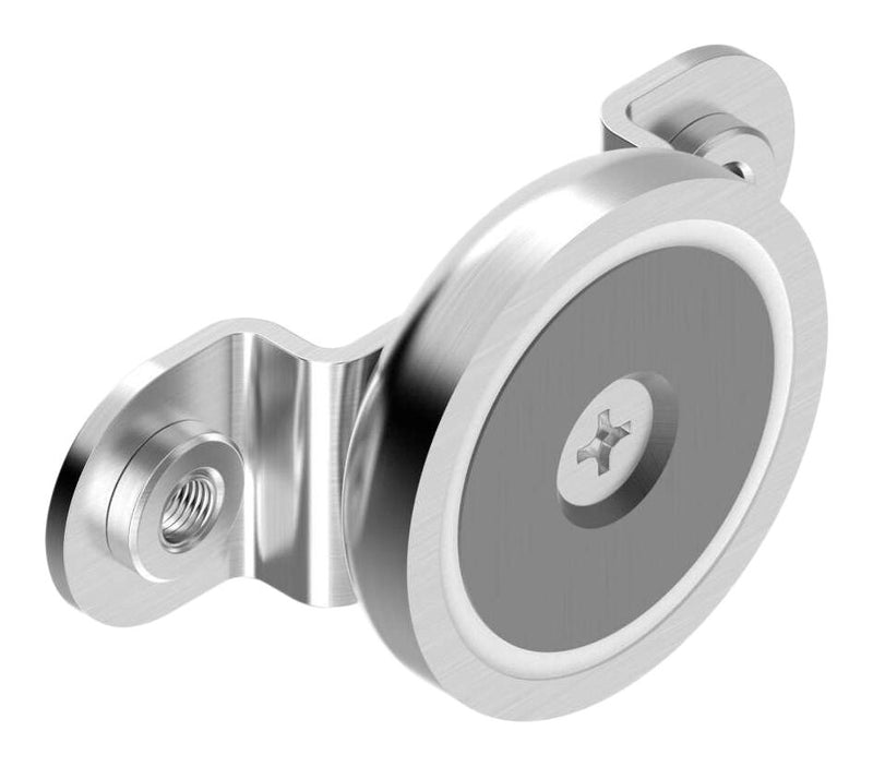 BANNER ENGINEERING LMBR95MAG Magnetic Mounting Bracket, R90/R95/R110 Series Sensors & Controllers, Stainless Steel