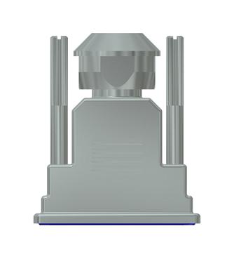 Amphenol Conec 15-004770 15-004770 D Sub Backshell DA 180&deg; Metallised ABS (Acrylonitrile Butadiene Styrene) Body