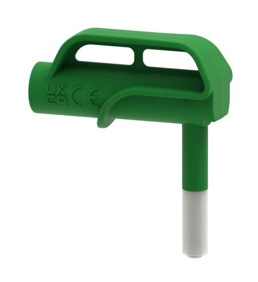 CAL TEST ELECTRONICS CT4519-5 9MM MAGNETIC CONN-SHEATHED 4MM JACK, GRN