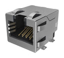 AMPHENOL COMMUNICATIONS SOLUTIONS RJE3B1881402N Modular Connector, RJ45 Jack, 1 x 1 (Port), 8P8C, Cat6, Surface Mount