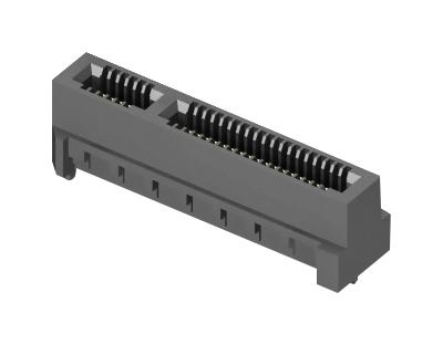 Samtec HSEC8-120-01-S-DV-A-K-TR HSEC8-120-01-S-DV-A-K-TR Card Edge Connector Dual Side 1.57 mm 40 Contacts Surface Mount Straight Solder