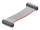 SAMTEC TCMD-12-T-12.00-01-N-RW-SR Ribbon Cable, IDC Plug to IDC Receptacle, 24 Ways, 12 ", 304.8 mm, 2 mm, Tiger Eye TCMD Series