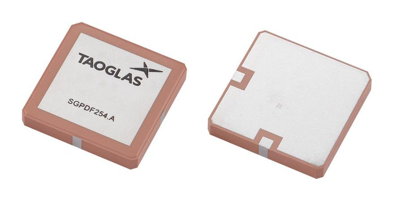 TAOGLAS SGPDF254.A RF Antenna, 1.561 to 1.603GHz, GPS/GNSS/Glonass/Galileo/BeiDou/QZSS/SBAS/L-Band, 3.55dBi, 50 ohm