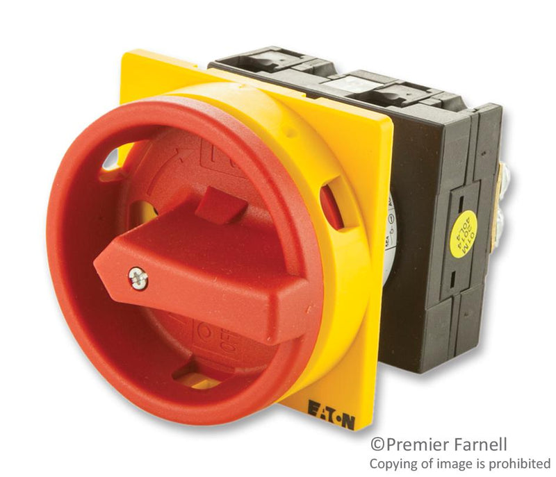 EATON MOELLER T3-1-102/EA/SVB Switch Disconnector, Flush, 2 Pole, 690 V, 32 A, IP65, Screw, Floor Mount