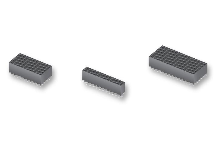 SAMTEC SQW-133-01-L-D-VS PCB Receptacle, Board-to-Board, Wire-to-Board, 2 mm, 2 Rows, 66 Contacts, Surface Mount