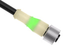 BANNER ENGINEERING MQDC-406-GYP Sensor Cable, M12 Receptacle, Free End, 4 Positions, 2 m, 6.6 ft