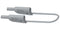 MULTICOMP PRO MP771112 Banana Test Lead, 4mm Banana Plug, Stackable, 4mm Stackable Banana Plug, 2.32 ", 59 mm, Grey