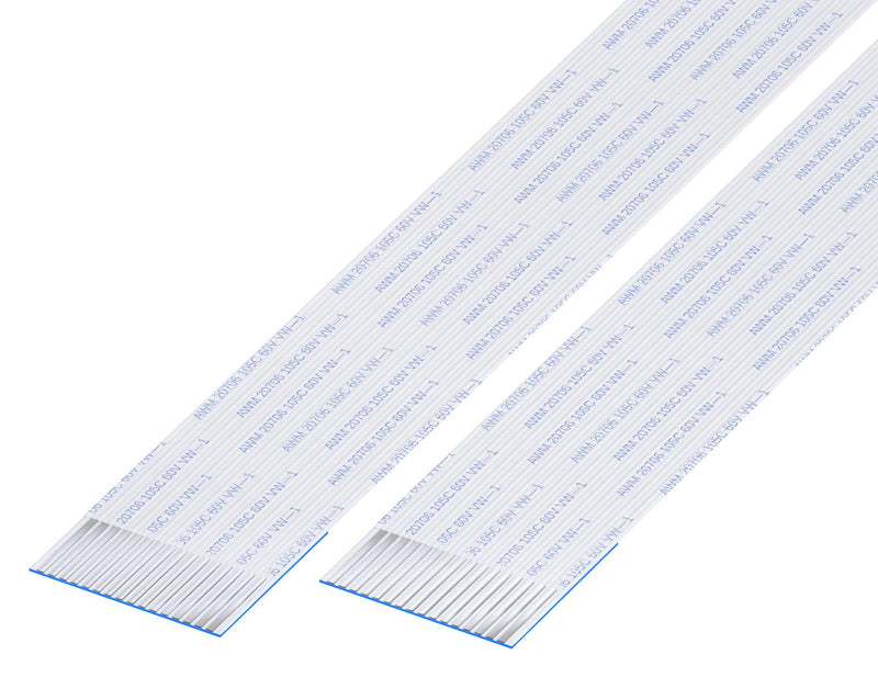 GCT 10-16-A-0254-C-4-08-4-T FFC / FPC Cable, 16 Core, 1 mm, Same Sided Contacts, 10 ", 254 mm, White