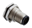AMPHENOL LTW M12A-05PMMS-SF8002 Sensor Connector, M Series, M12, Male, 5 Positions, Solder Pin, Straight Panel Mount