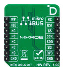 MIKROELEKTRONIKA MIKROE-6036 Add-On Board, Flash 12 Click, AT25EU0041A, Serial Flash Memory, QSPI, SPI, 3.3V