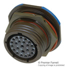 SOURIAU-SUNBANK / EATON D38999/24WE6SN-LC Circular Connector, MIL-DTL-38999 Series III, DS38999/24 Series, Jam Nut Receptacle, 6 Contacts