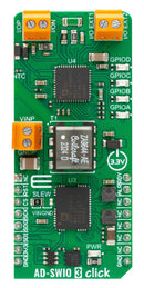 MIKROELEKTRONIKA MIKROE-5946 Add-On Board, AD-SWIO 3 Click, MikroE mikroBUS Compatible Development Boards