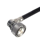 HUBER+SUHNER 16"716-50-7-10/003"-E RF / Coaxial Connector, 7/16 Coaxial, Right Angle Plug, Solder, 50 ohm 22658839