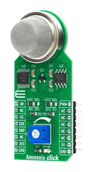 MIKROELEKTRONIKA MIKROE-4151 Click Board, Ammonia Click, Gas, MQ-137, Analog, GPIO, SPI, mikroBUS, 3.3 V/5V, 57.15 mm x 25.4 mm