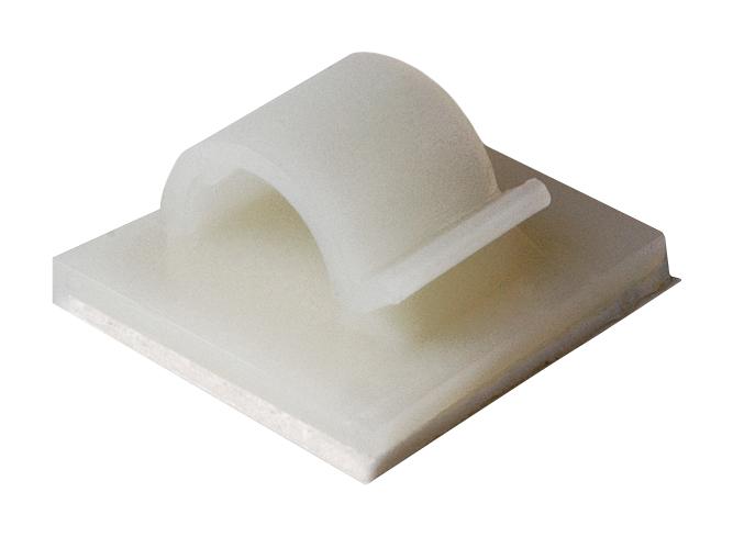 HELLERMANNTYTON RB8.NN3P Fastener, Self Adhesive, 8 mm, Nylon 6.6 (Polyamide 6.6), Natural, 25 mm, 25 mm