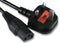 PRO ELEC PE01063 UK Plug to IEC C13 Socket Mains Lead, 10A Black 2m