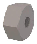 ESSENTRA COMPONENTS 0400440HNS HEX NUT, 4-40 THREAD, NATURAL, NYLON