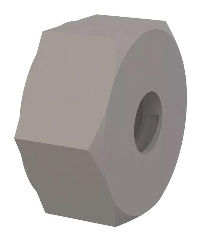 ESSENTRA COMPONENTS 0400440HNS HEX NUT, 4-40 THREAD, NATURAL, NYLON