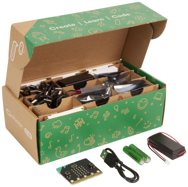 BBC MICRO:BIT MEFV22C SBC, BBC micro:bit CLUB, V2.21, nRF52833, USB cable, Battery holder, 2x AAA batteries, x10 Kit GTIN UPC EAN: 5051259252615