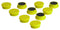 ECLIPSE MAGNETICS RM765/Y Marker Magnet, Ferrite, 20 mm Diameter x 7mm Height, Yellow
