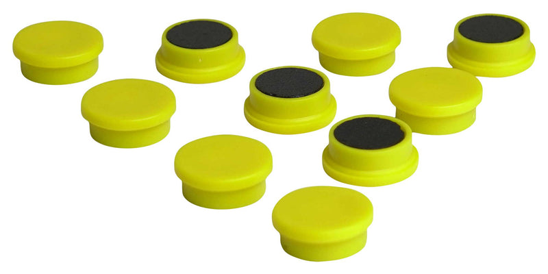 ECLIPSE MAGNETICS RM765/Y Marker Magnet, Ferrite, 20 mm Diameter x 7mm Height, Yellow