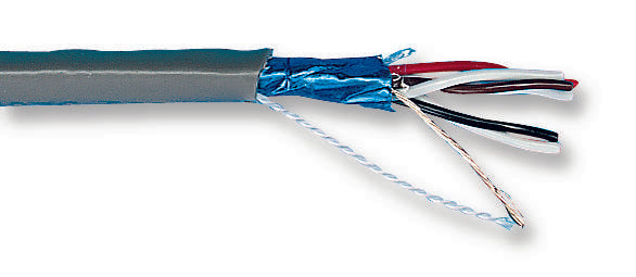 ALPHA WIRE 2242C SL005 Multipair Cable, Communication, Screened, 2 Pair, 18 AWG, 0.81 mm&sup2;, 100 ft, 30.5 m