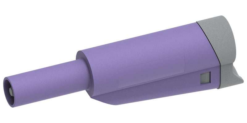 MULTICOMP PRO MP771084 Banana Test Lead, 4mm Banana Plug, Stackable, Free End, 2.32 ", 59 mm, Purple, 36 A