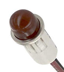 CHICAGO MINIATURE LIGHTING 1051A1 Neon Indicator, Snap In, 250 VAC, Wire Leaded, Red, 12.7 mm, Dome, 1.9 mA