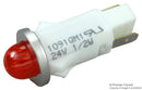 CHICAGO MINIATURE LIGHTING 1091QM1-24V LED Panel Mount Indicator, Red, 24 V, 12.7 mm, Not Rated