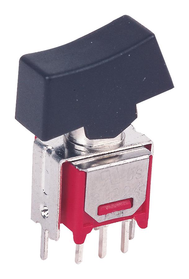 MULTICOMP PRO MP4MD1R102VS2QES Rocker Switch, Subminiature, On-None-On, DPDT, Non Illuminated, Through Hole, Black