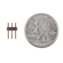 Straight Header - Male, Brass Contact (PTH, 0.1in., 3-Pin)