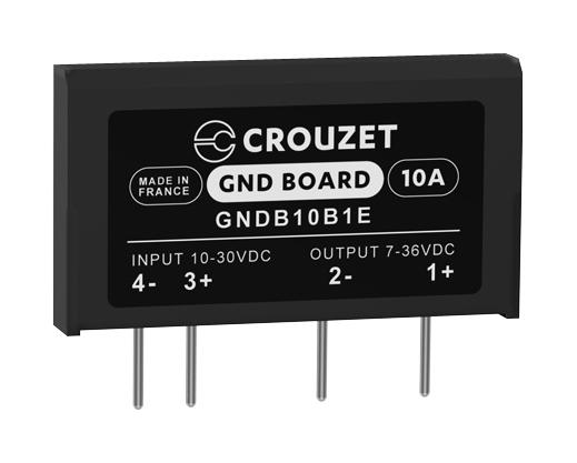 CROUZET GNDB10B1E Solid State Relay, 10 A, 36 VDC, Through Hole, PC Pin, DC Switch