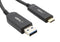 BULGIN LIMITED AOUS4/015 USB Cable, Up to 10Gbps, Type A Plug to Type C Plug, 15 m, 49.2 ft, USB 3.2, Black