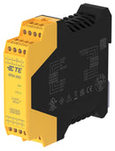 TE CONNECTIVITY SRS4-2NO Safety Relay, 24 VDC, DPST-NO, SRS Series, DIN Rail, 6 A, Screw Clamp