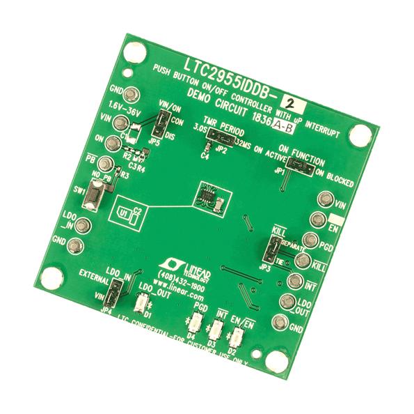 ANALOG DEVICES DC1836A-B Demonstration Board, LTC2955-2, Pushbutton On/Off Controller