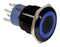 E-SWITCH PVB3F2B0113R1 Vandal Resistant Switch, Ring Illumination, PVB3 Series, 16 mm, SPDT, On-(On), Round Flat Flush